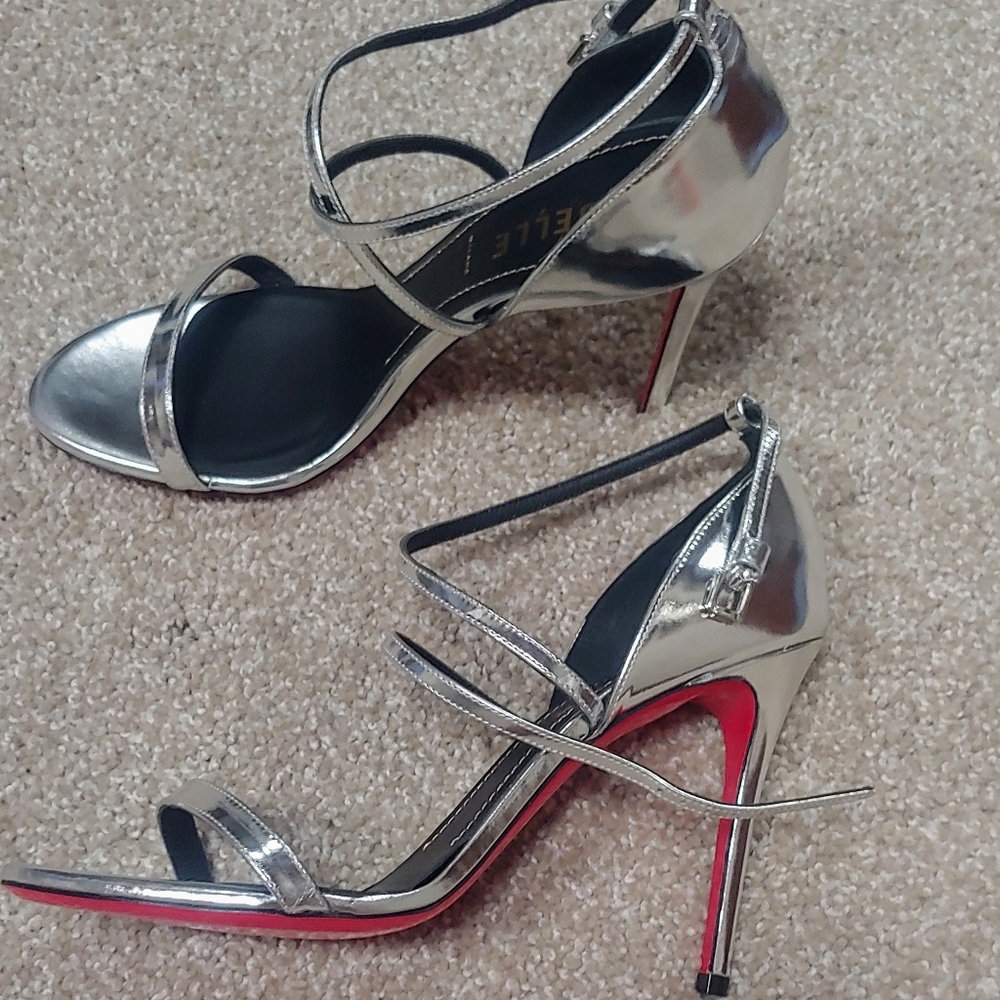 Silver Rebelle high heel sandals